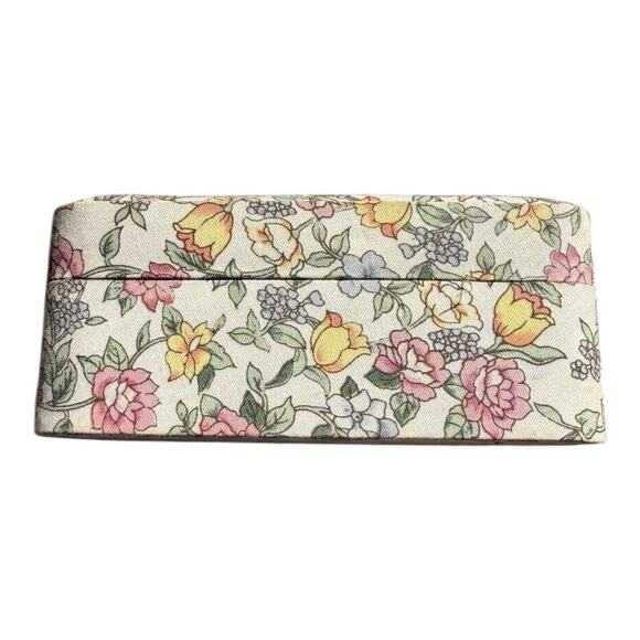 Set of 2 Vintage Liberty Style Floral Fabric Covered Trinket Jewelry Box - Picture 7 of 13